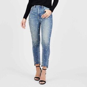 Juicy Couture Black Label High Rise Pearl Jeans